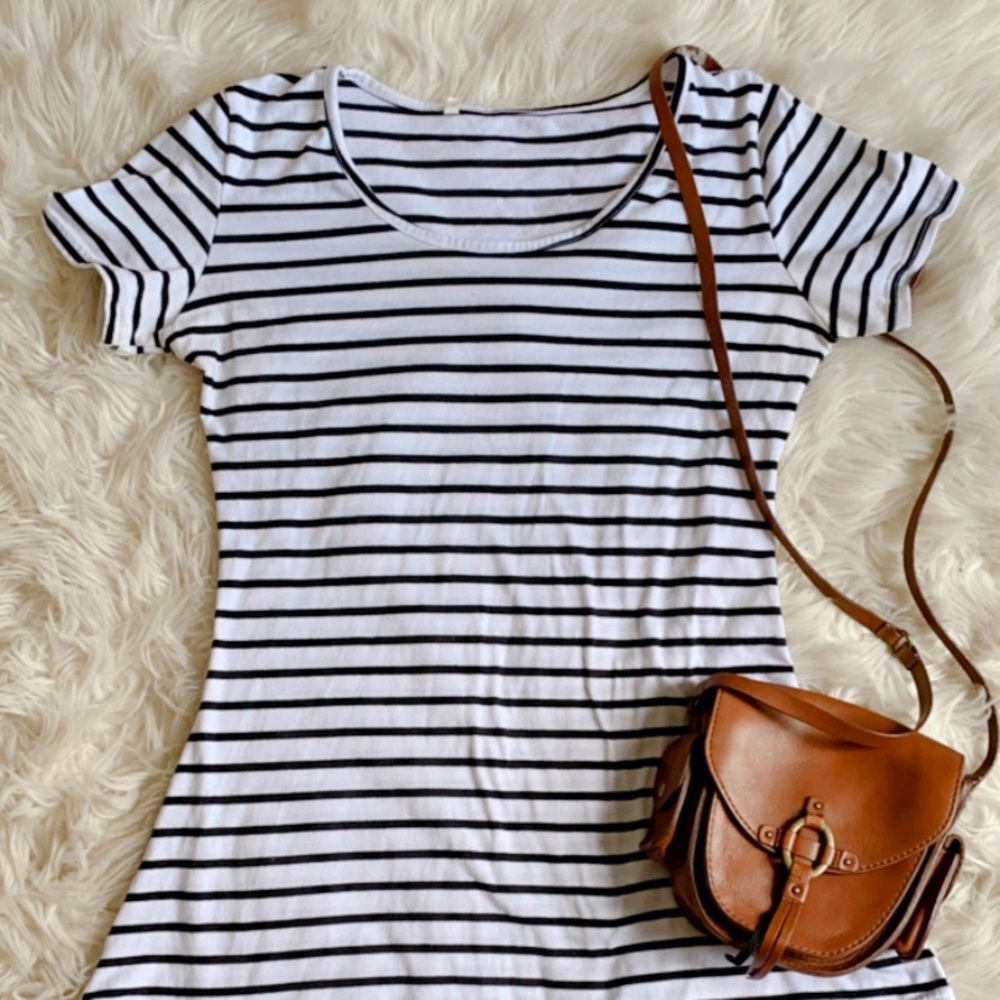 Striped T-shirt dress